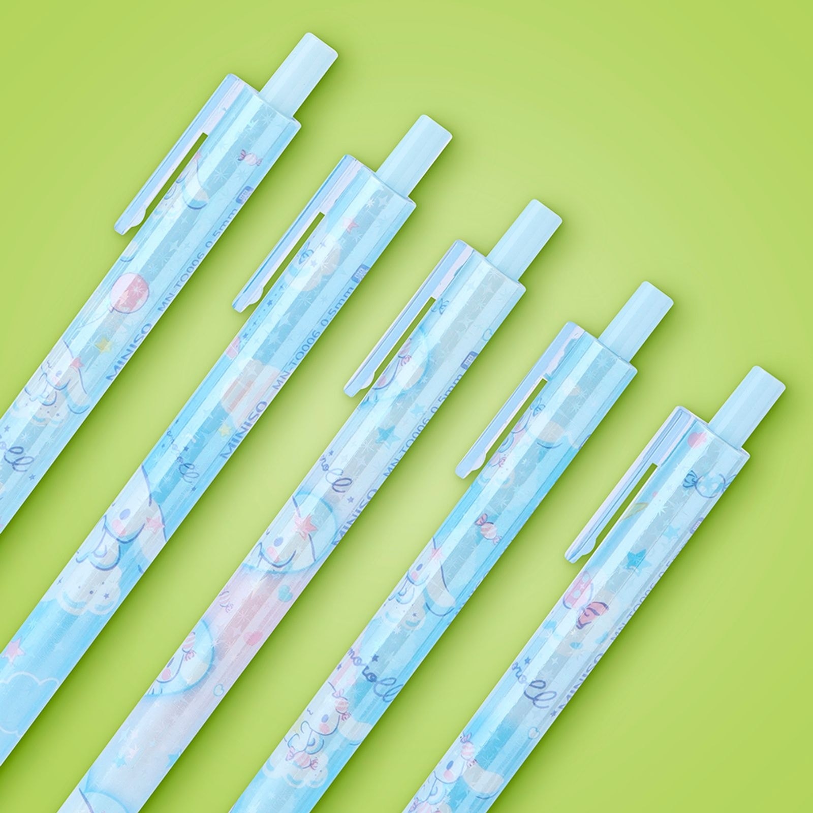 Sanrio Lisanslı 5'Li Tükenmez Kalem Seti (0.5Mm, Siyah) - Cinnamoroll