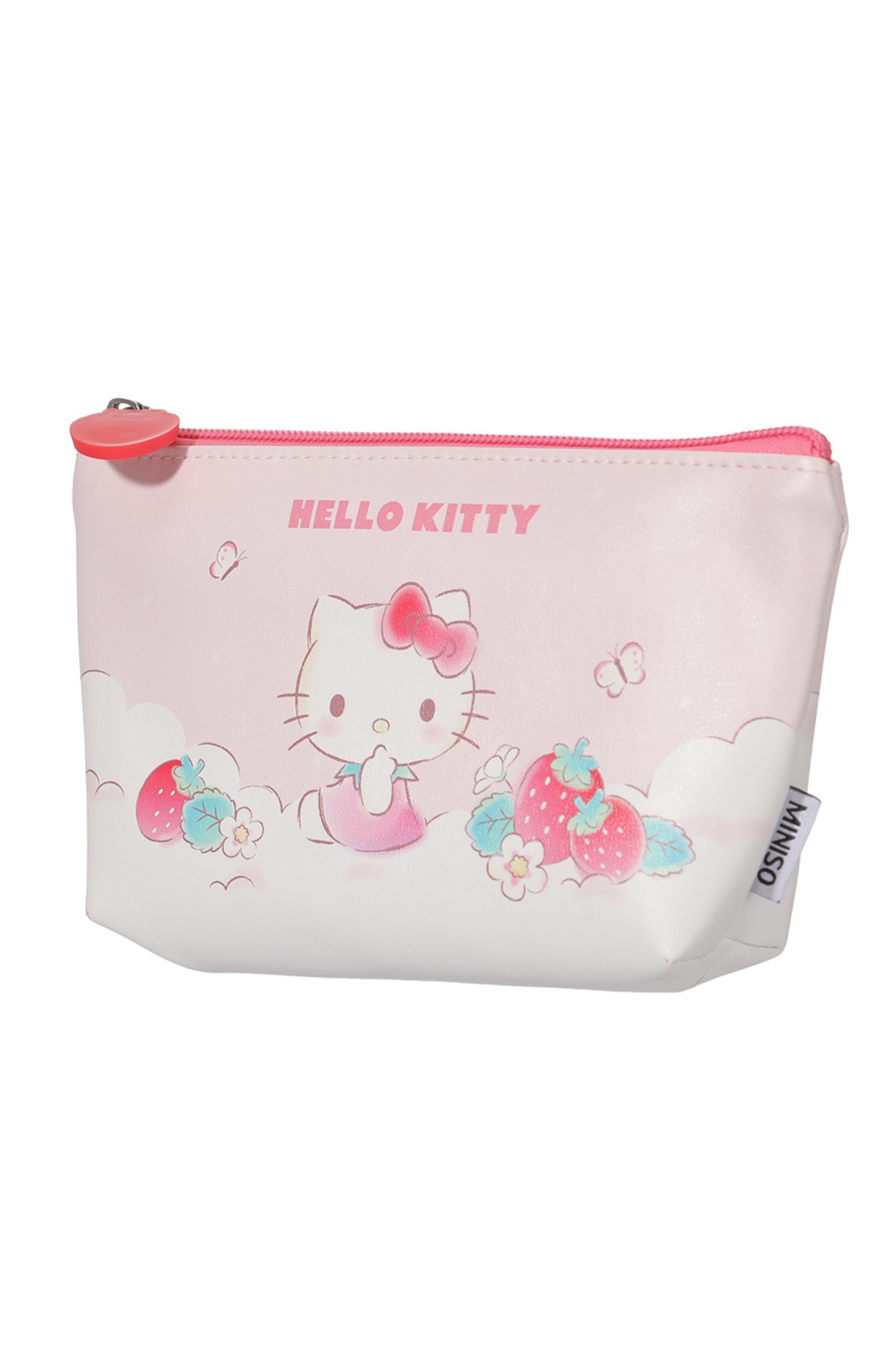 Sanrio Lisanslı Çilek Serisi Kozmetik Çantası - Hello Kitty