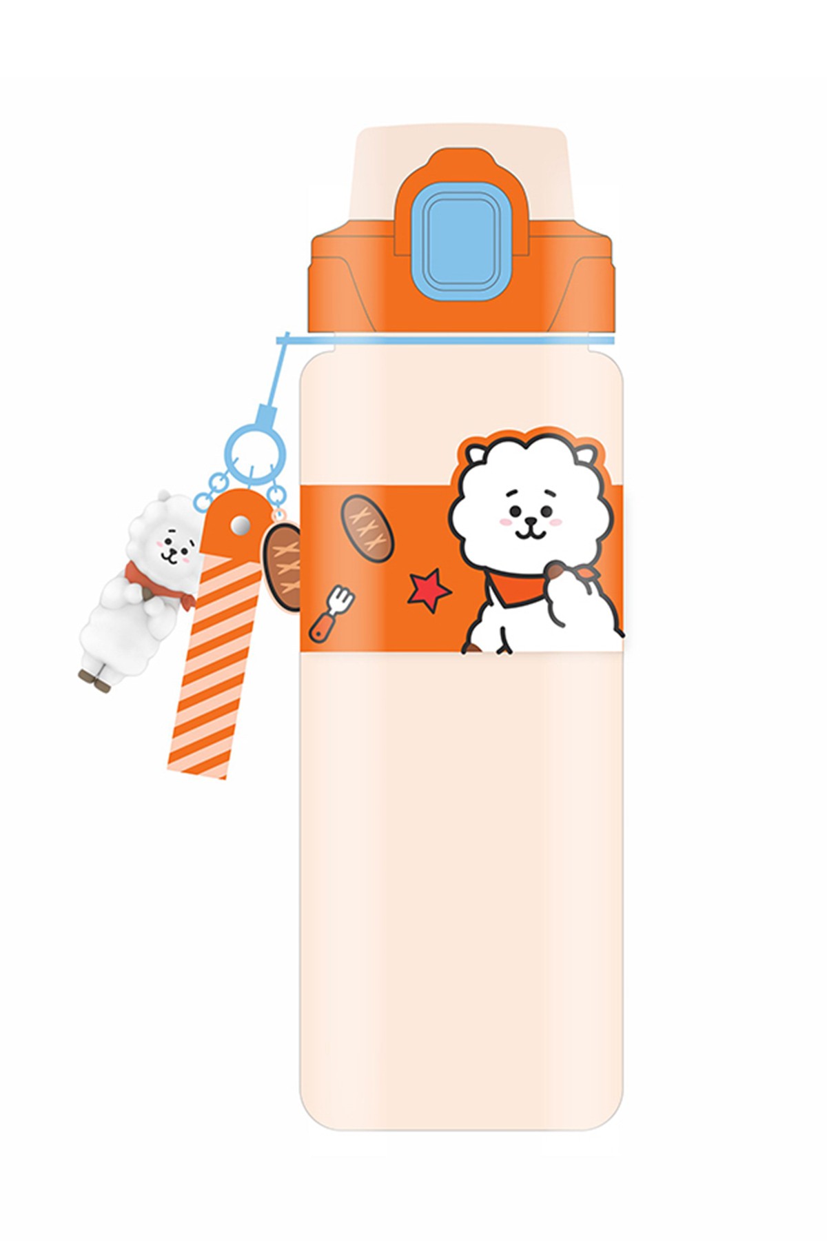 BT21 Lisanslı Askılı ve Kılıflı Plastik Şişe (800mL) - RJ
