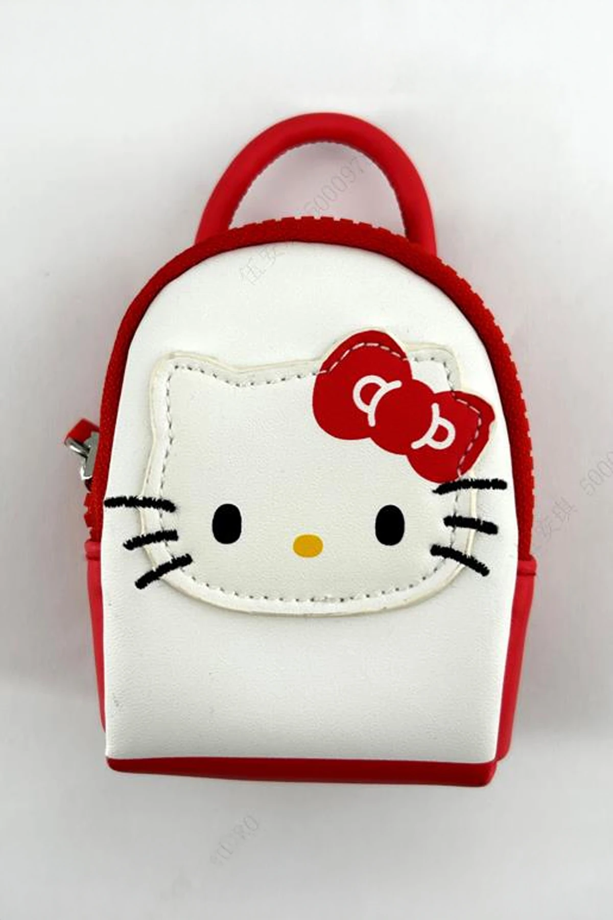 Sanrio Lisanslı Hello Kitty Mini Bozuk Para Çantası (Kırmızı)