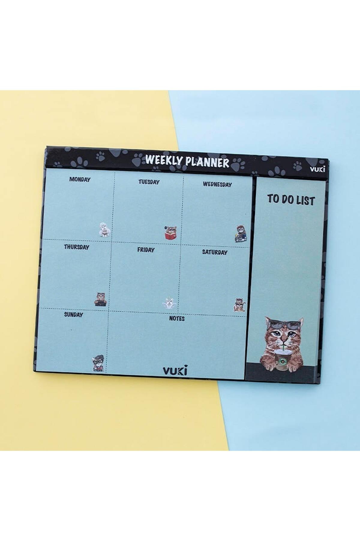 Vuki Haftalık Planlayıcı - Kedi