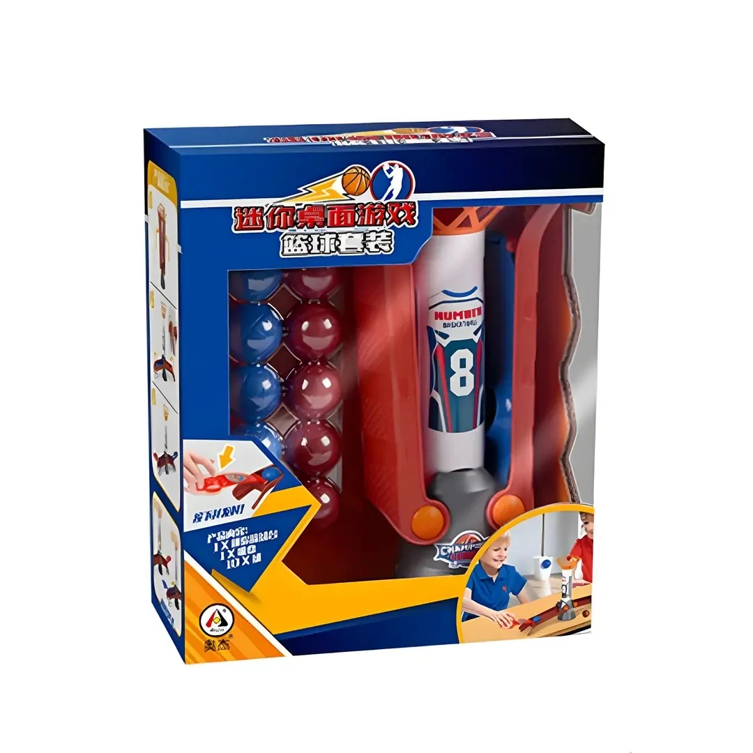 Çift Oyunculu Masaüstü Basketbol Oyunu (10 Top)