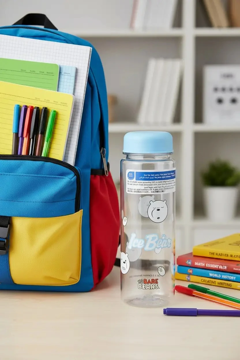 We Bare Bears Lisanslı Sevimli Kutup Ayısı Su Şişesi (500Ml)