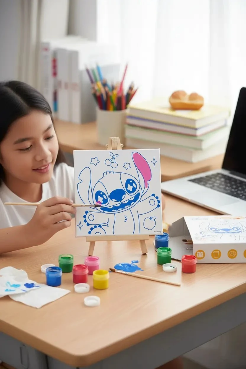 Disney Lilo & Stitch Lisanslı Parti Serisi Boyama Seti