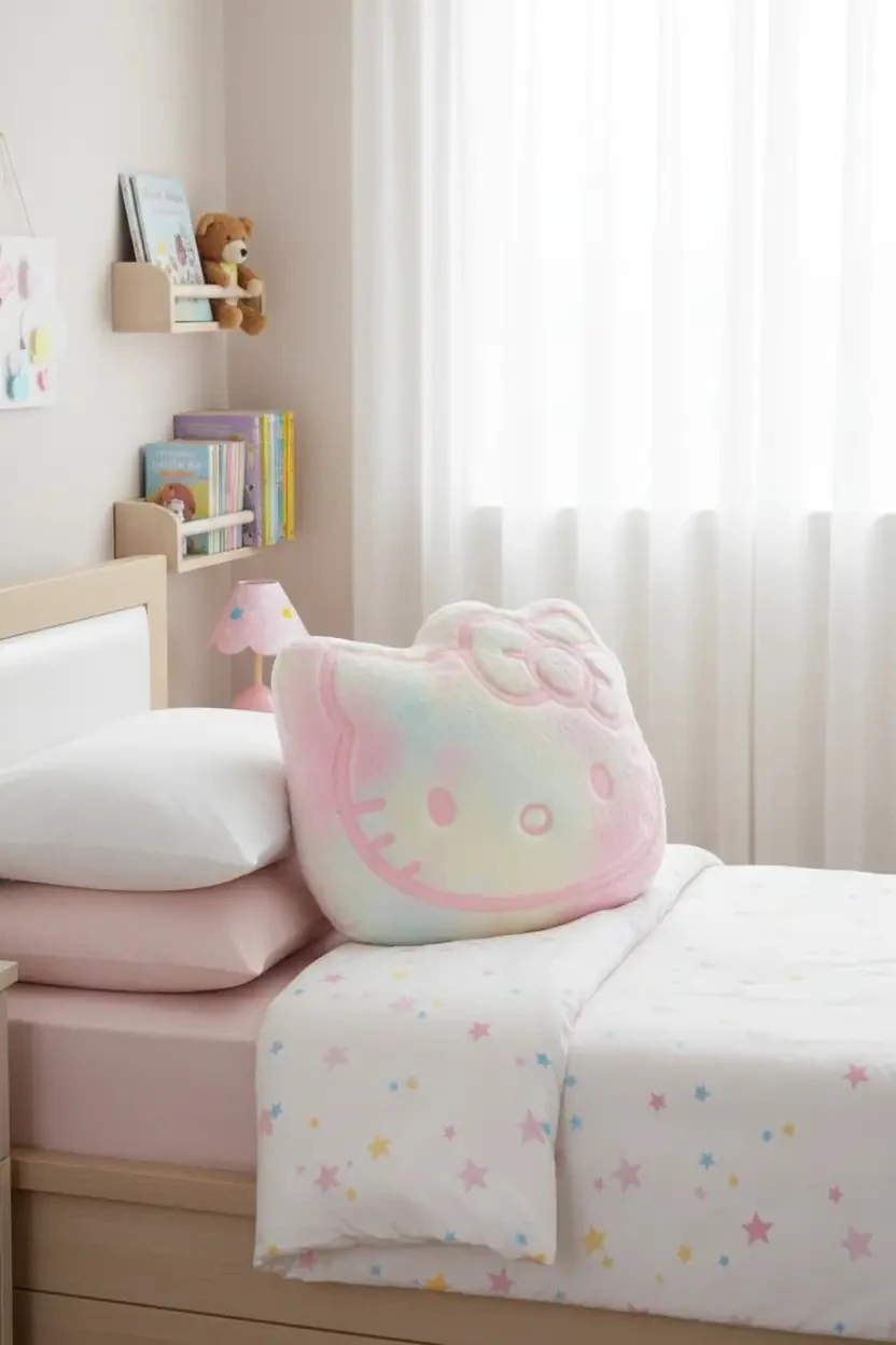 Hello Kitty Lisanslı Renk Değiştiren Koleksiyon 48 cm Büyük Yastık