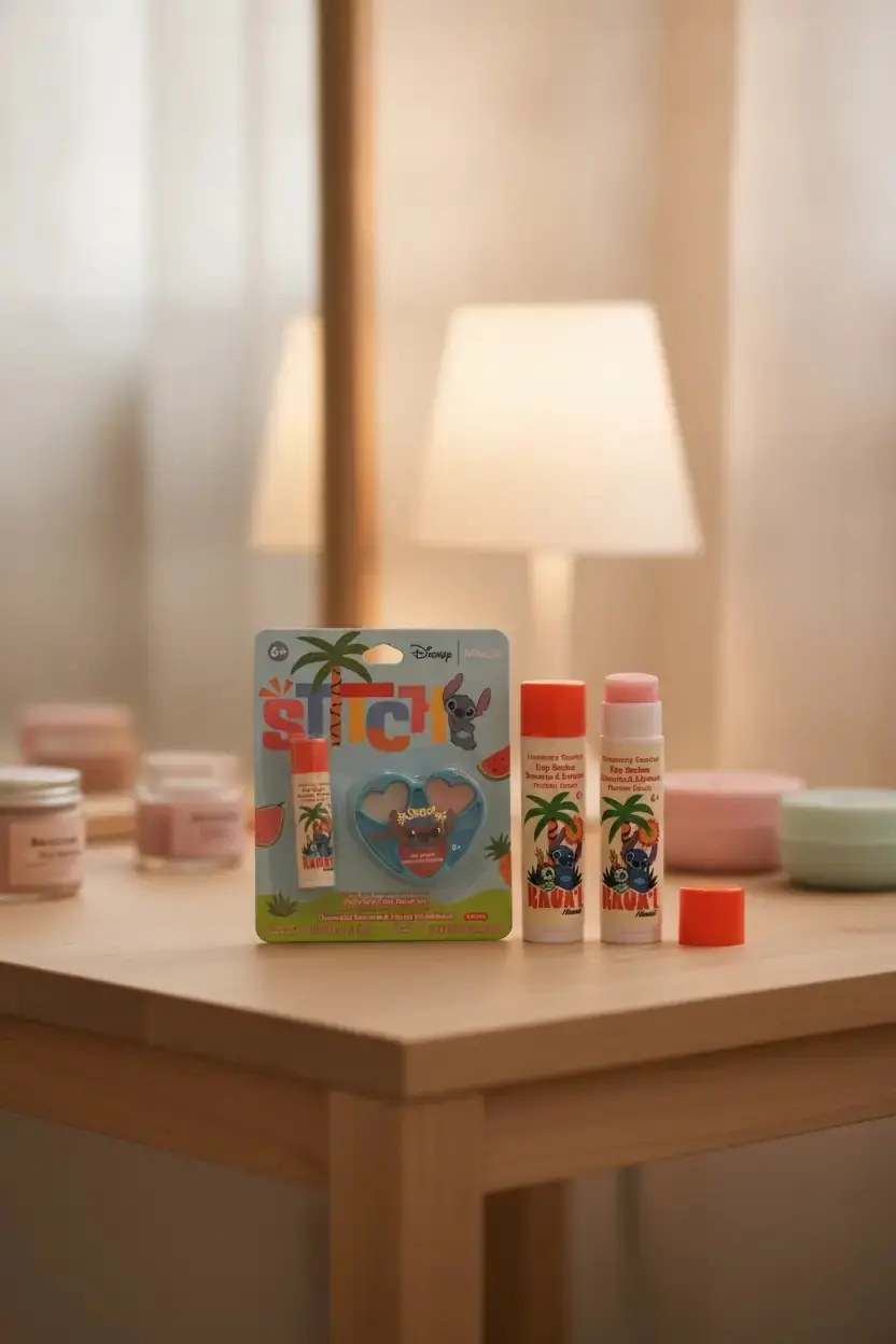 MINISO Disney Lisanslı Lilo & Stitch Dudak Jeli ve Nemlendirici Dudak Seti – Pratik Bakım