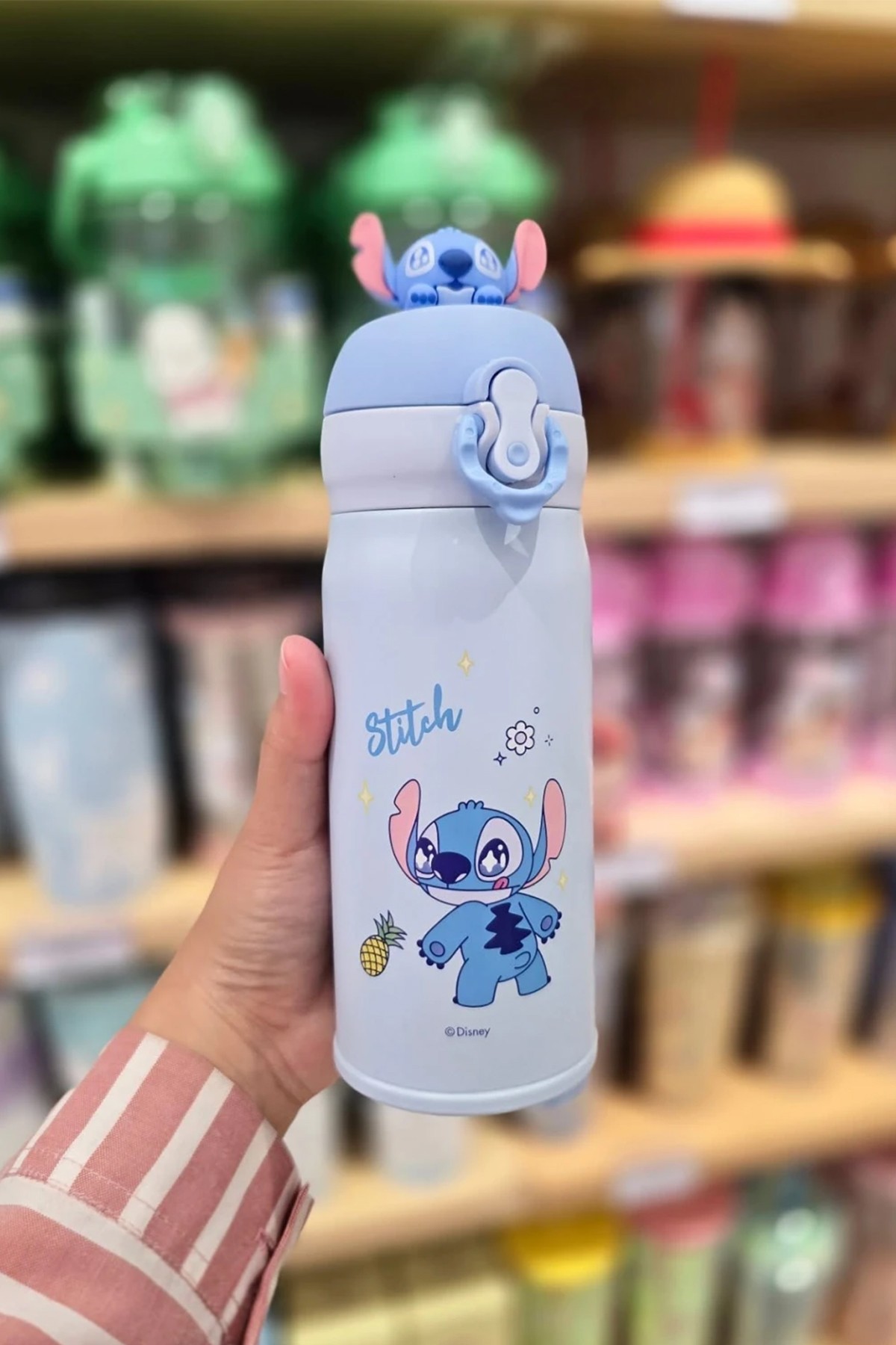 Disney Lilo&Stitch Lisanslı Parti Serisi Ananas Figürlü Termos