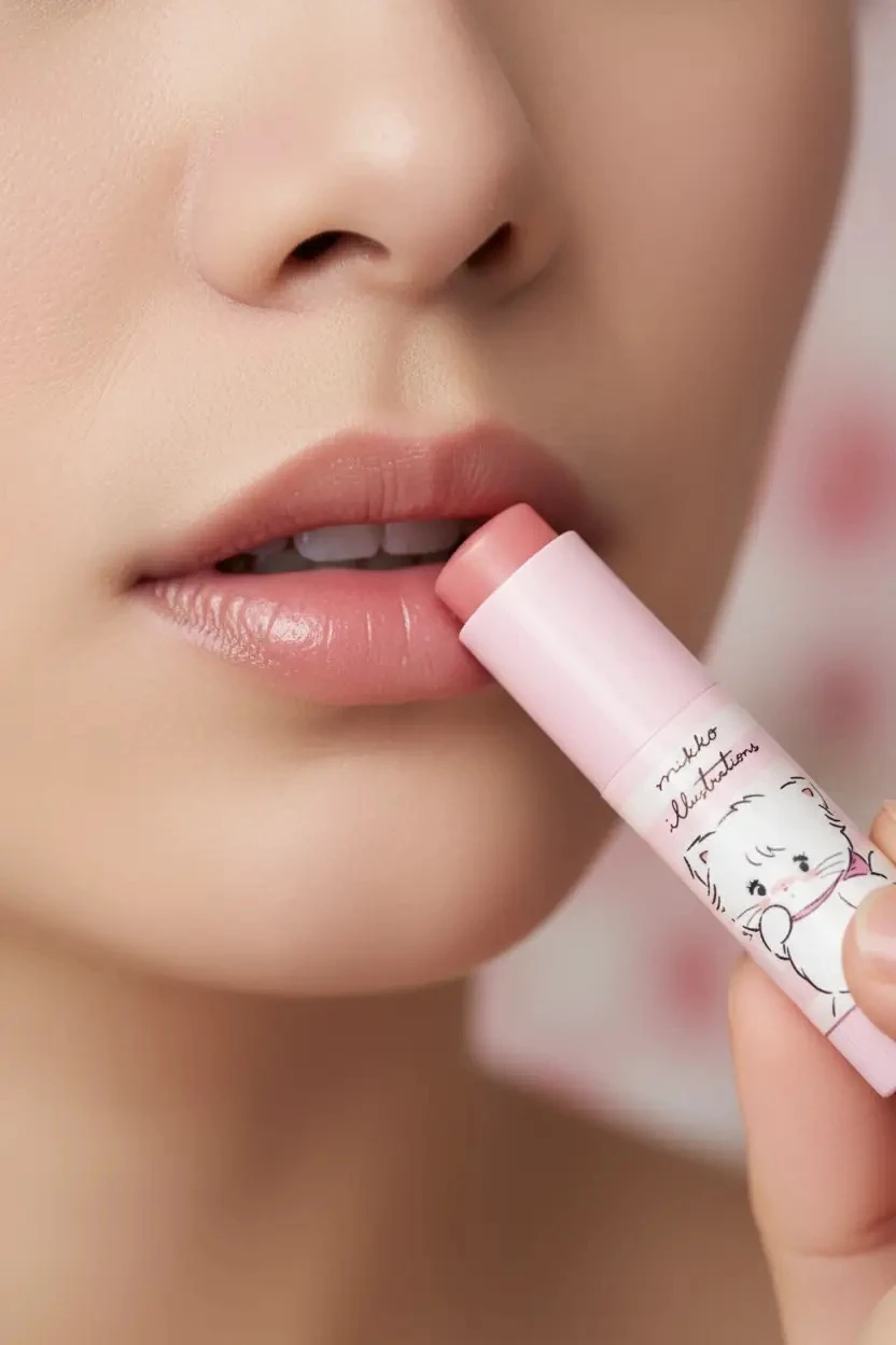 Mikko Lisanslı Çilek Aromalı Nemlendirici Lip Balm Mouse Karakterli 11 cm