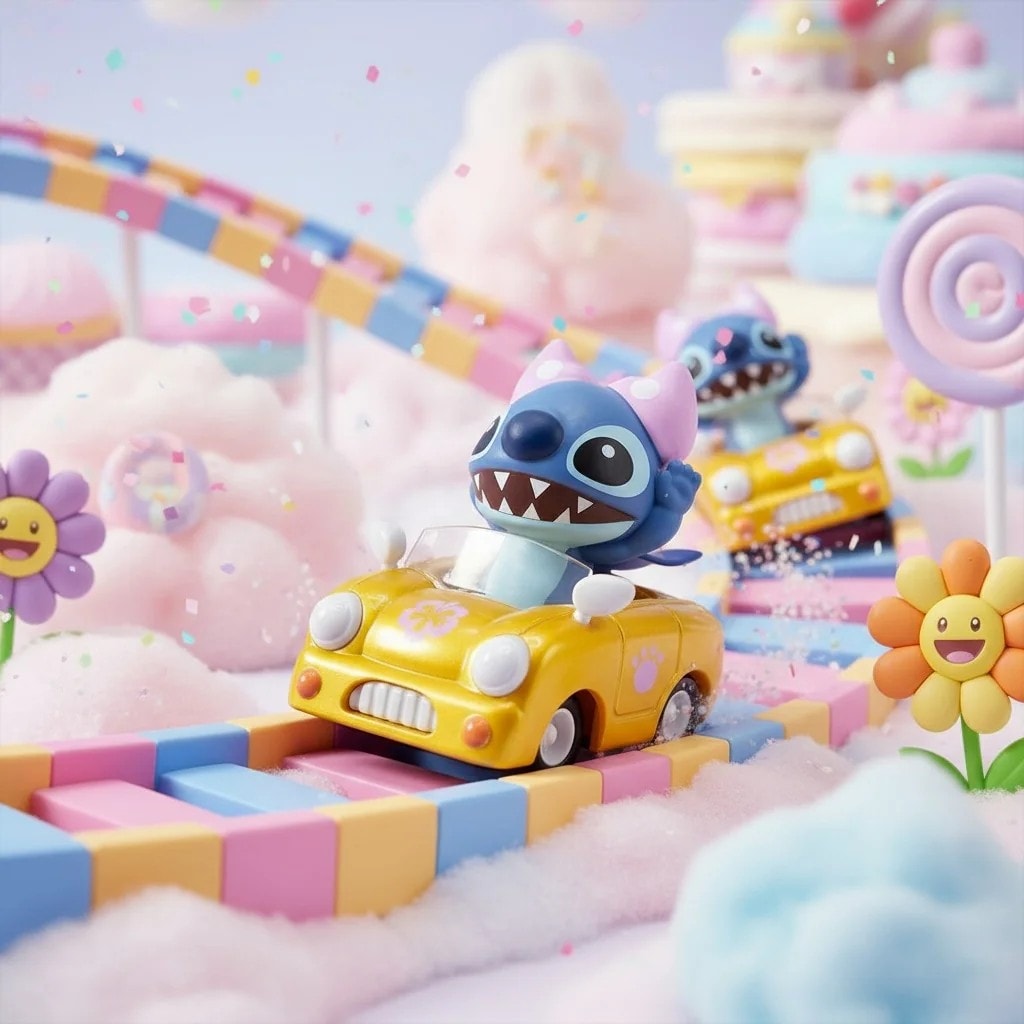 Yume Zoom Hero Stitch Çek Bırak Araba Figür