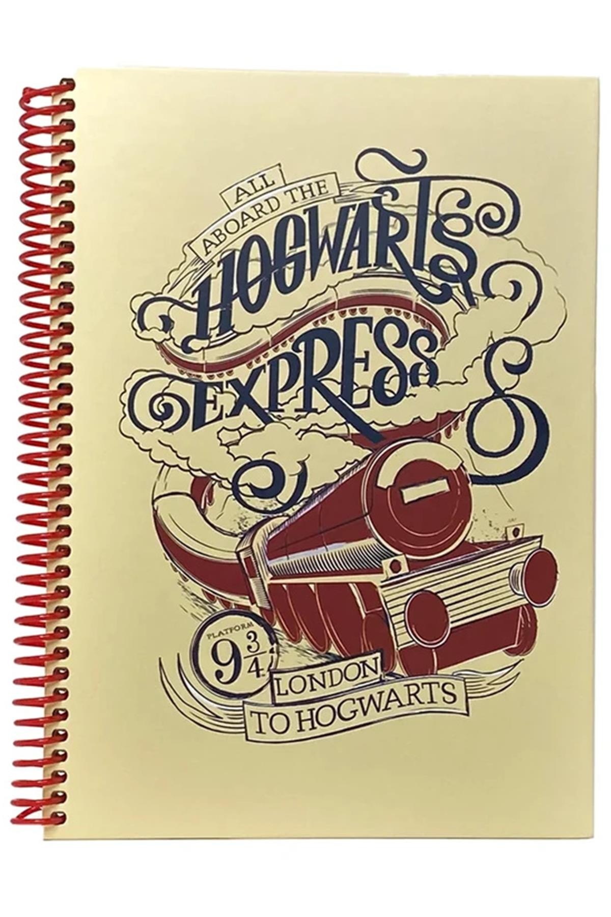 Harry Potter Hogwarts Express Spiralli Sert Kapaklı Defter 96 Yaprak