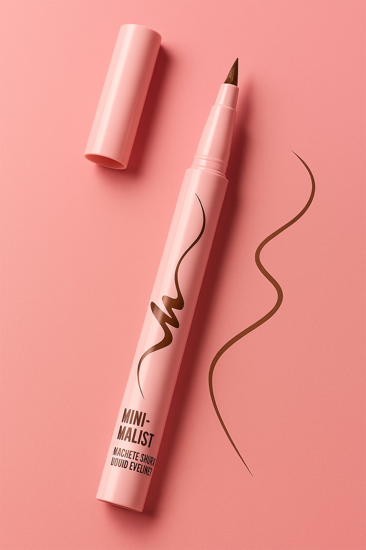 Minimalist Serisi Kesik Uçlu Eyeliner (03 Kızıl Kahve)