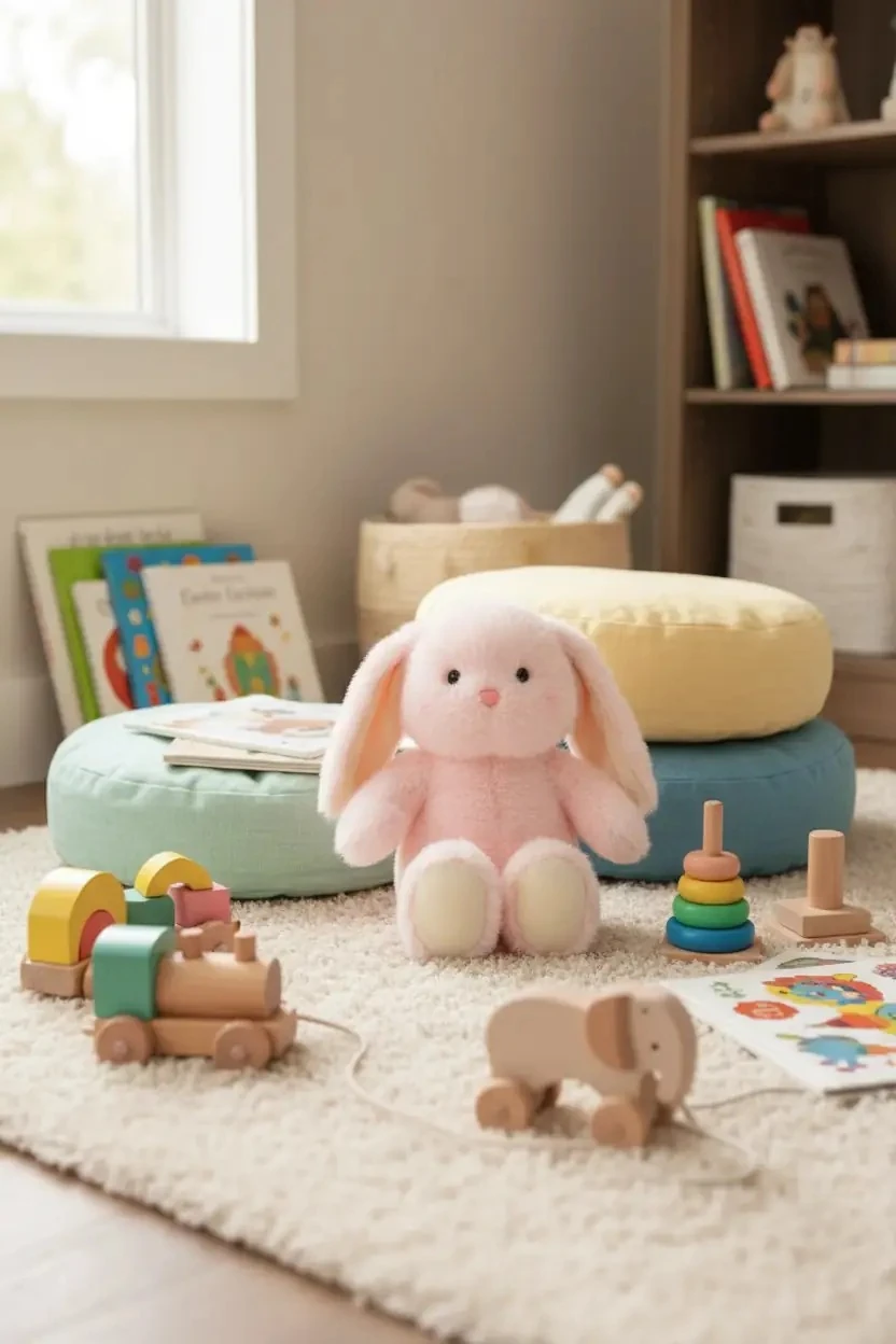 Gift Bear and Friends Kokulu Serisi 25 cm Tek Renkli Oturan Peluş Oyuncak