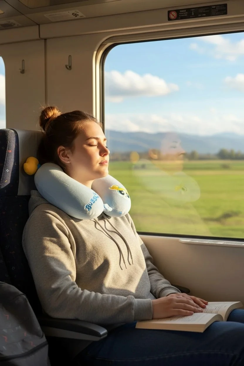 Powerpuff Girls Lisanslı Hafızalı Boyun Yastığı (Bubbles)