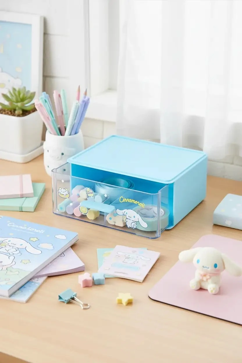 Sanrio Lisanslı İstiflenebilir Tekli Çekmece Düzenleyici - Cinnamoroll