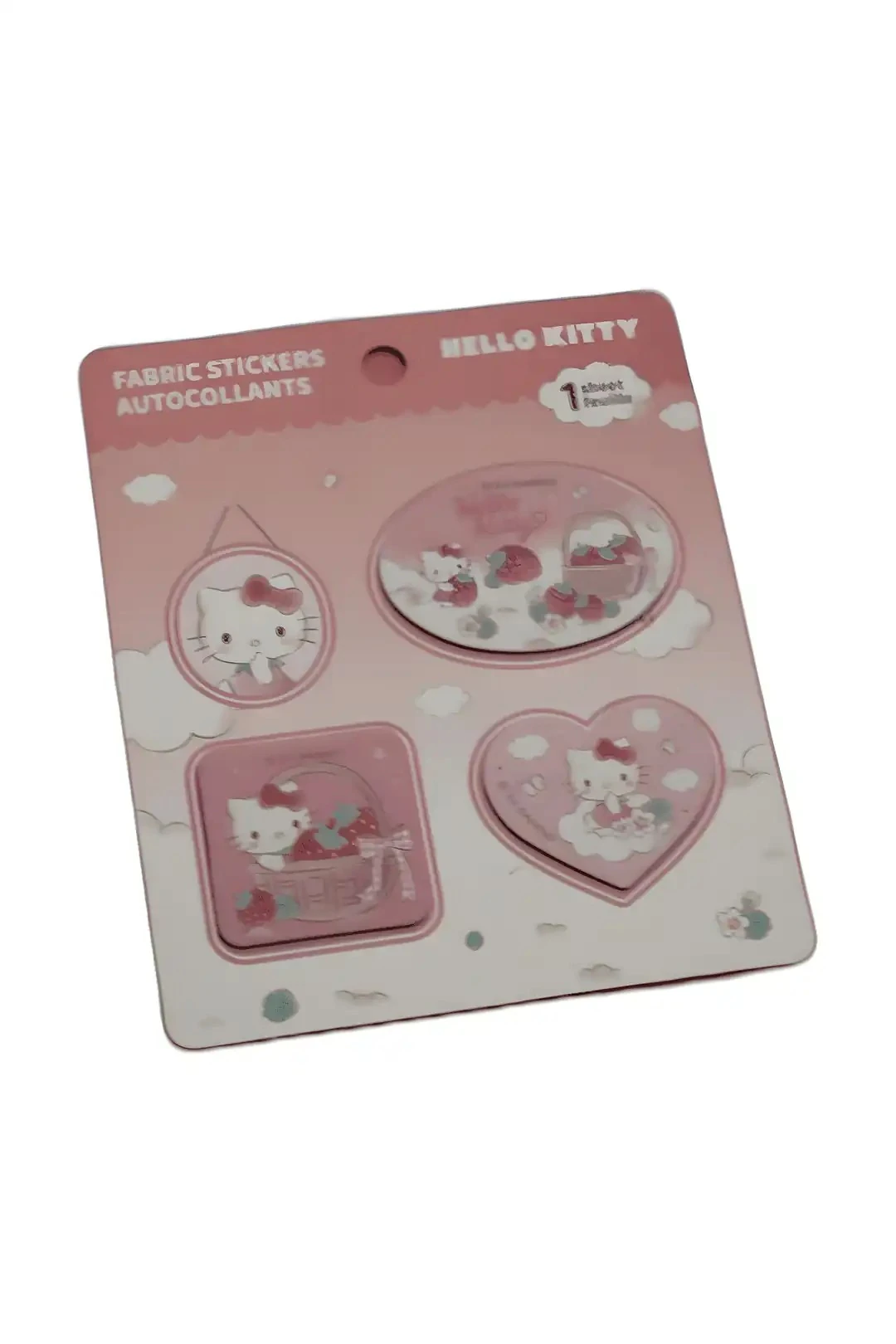 Sanrio Lisanslı Çilek Koleksiyonu Yapışkanlı Kumaş Sticker