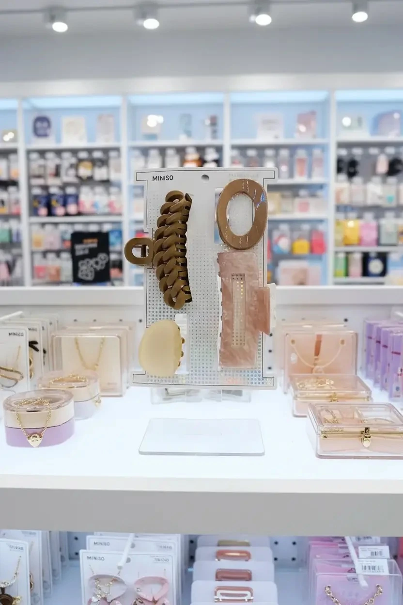 Kahverengi Kıskaç Toka Seti (4 adet)