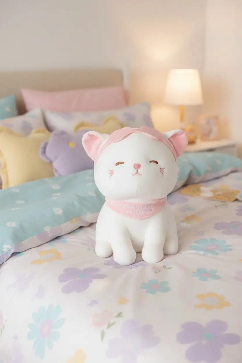 Gözlüklü Yumuşak Kedi 27cm