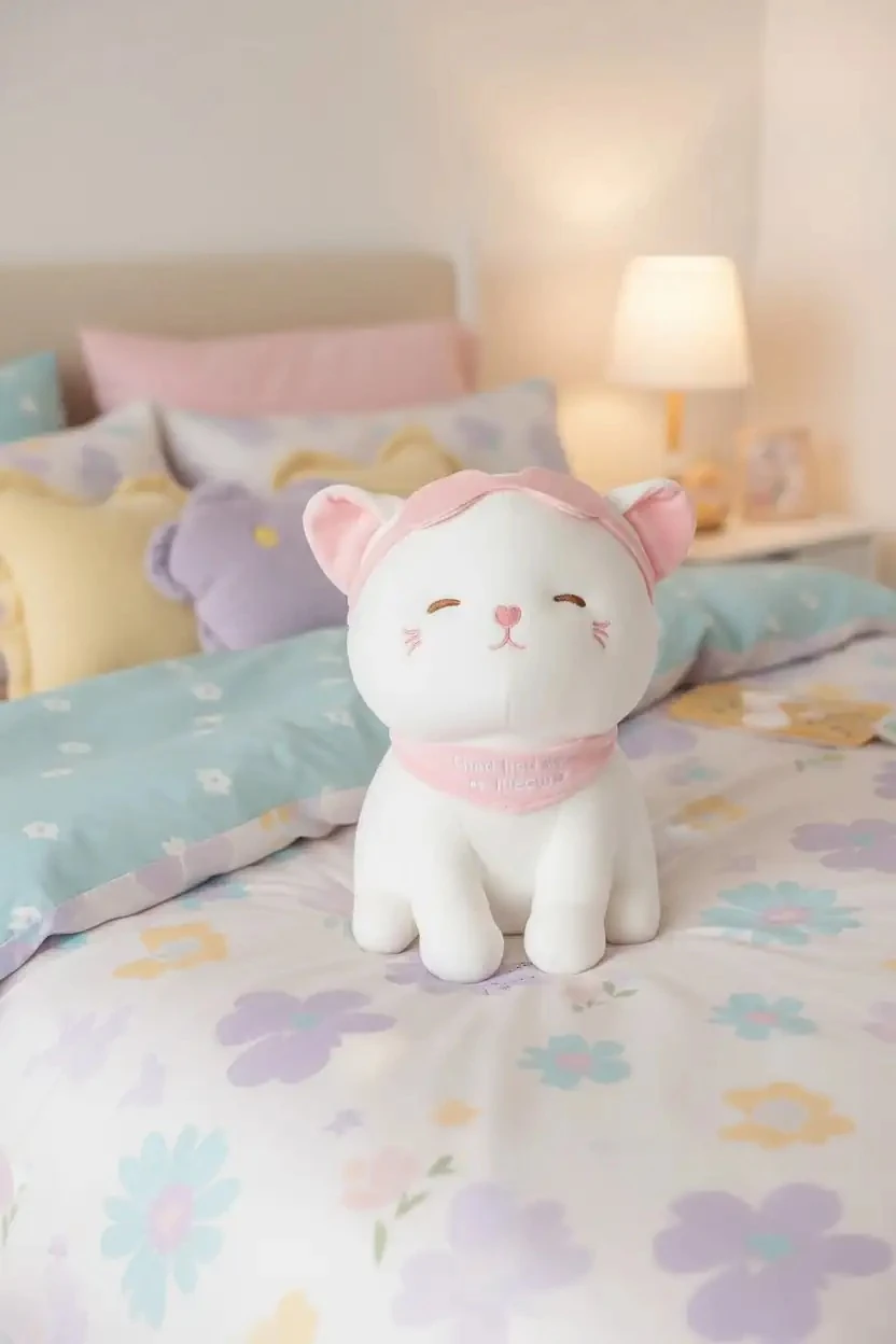 Gözlüklü Yumuşak Kedi 27Cm (Outlet)