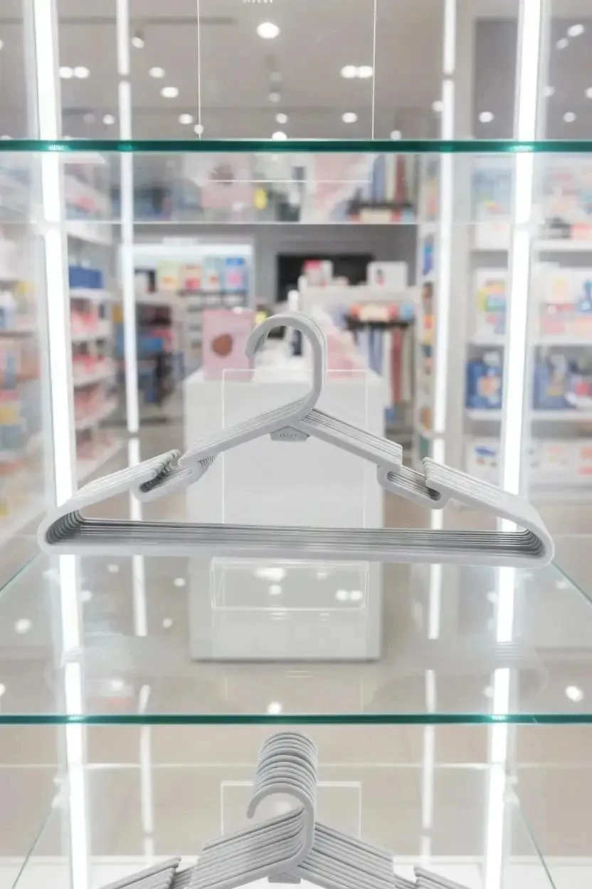 Miniso Lisanslı Kaymaz Elbise Askısı 10lu Paket – Kahverengi Gardırop Dolap Düzenleyici