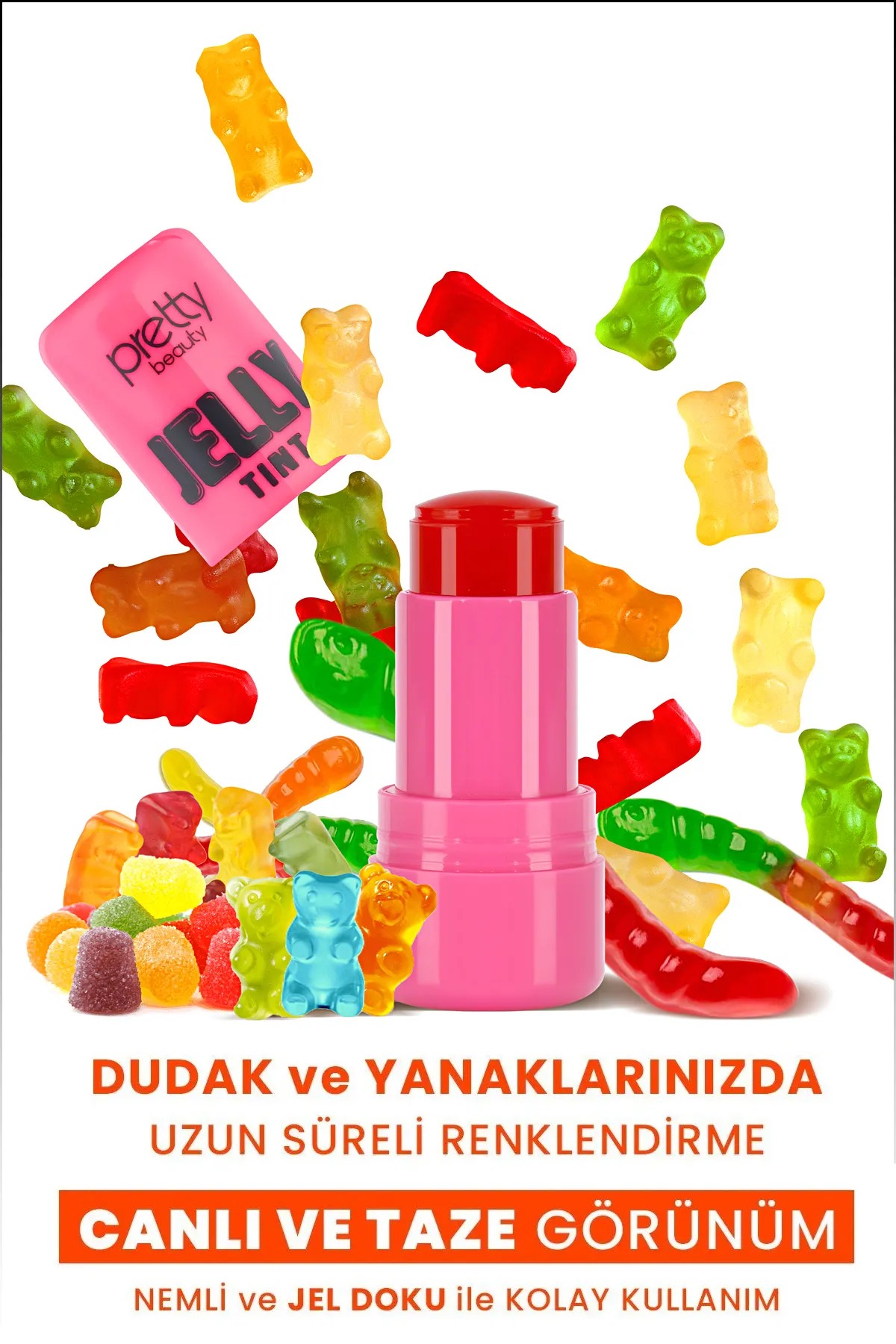 Pretty Beauty Jelly Tint Dudak ve Yanak Renklendirici Allık