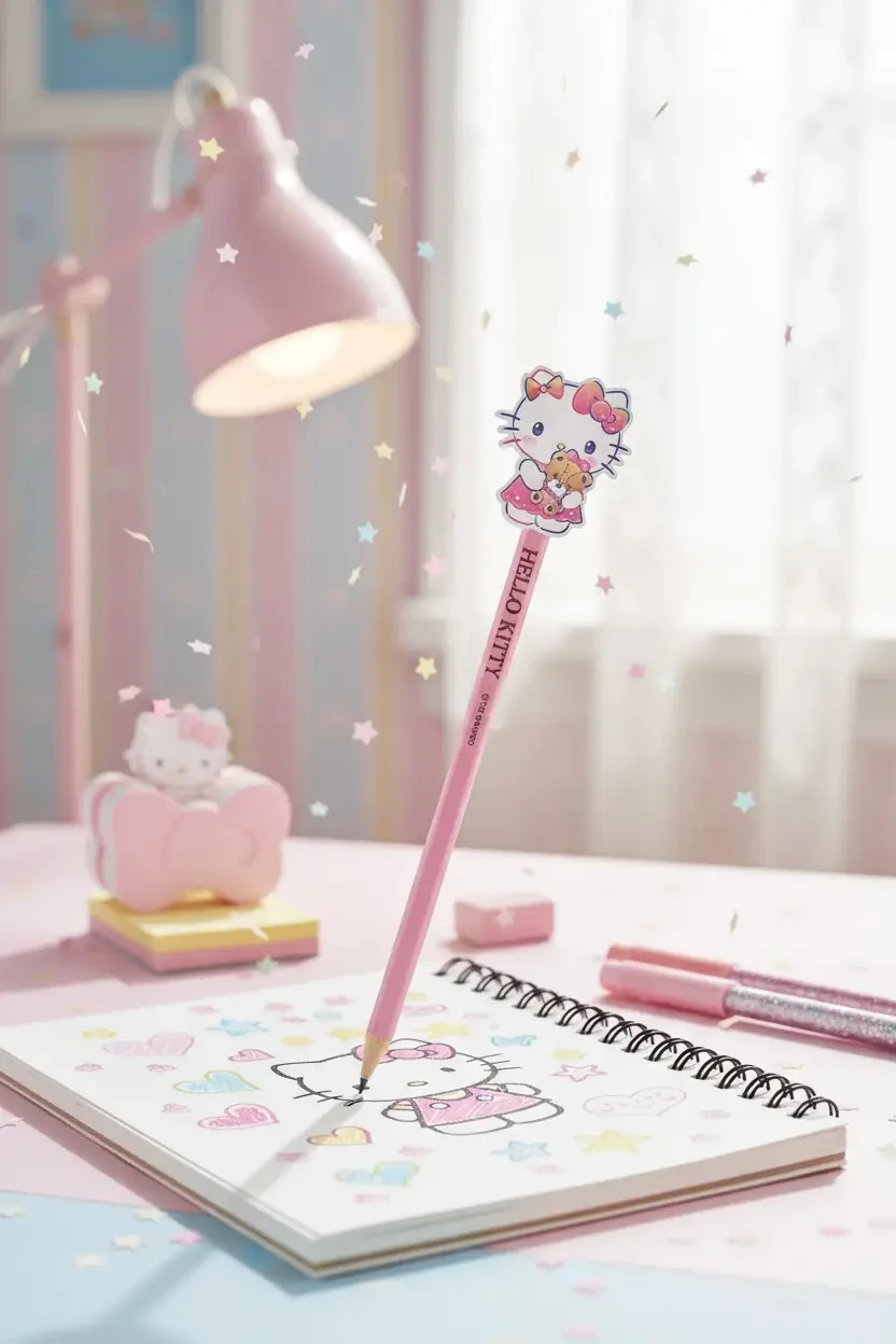 Sanrio Hello Kitty Lisanslı Kalem Ve Silgi Seti – Okul & Günlük Kullanım