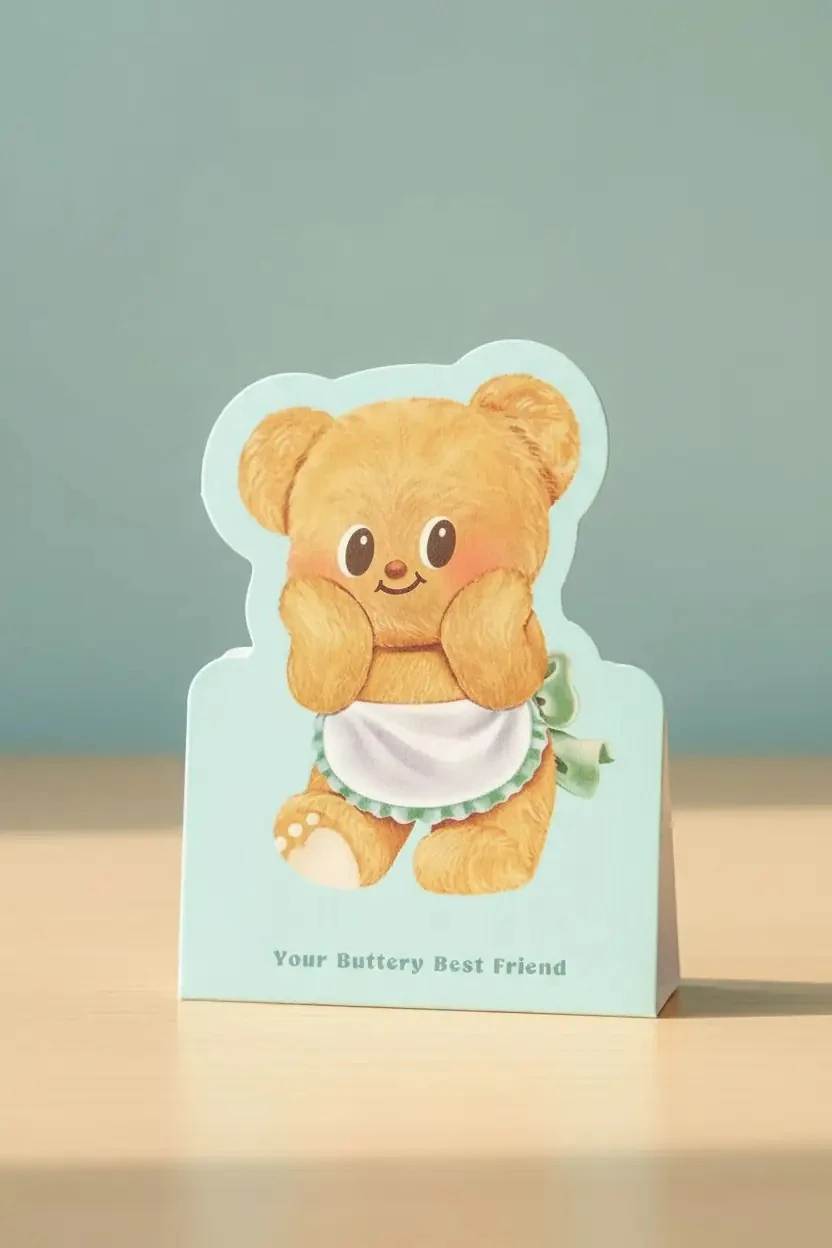 Miniso Lisanslı Butterbear Serisi Not Defteri Mini Boy Kompakt Tasarım 10.7 Cm