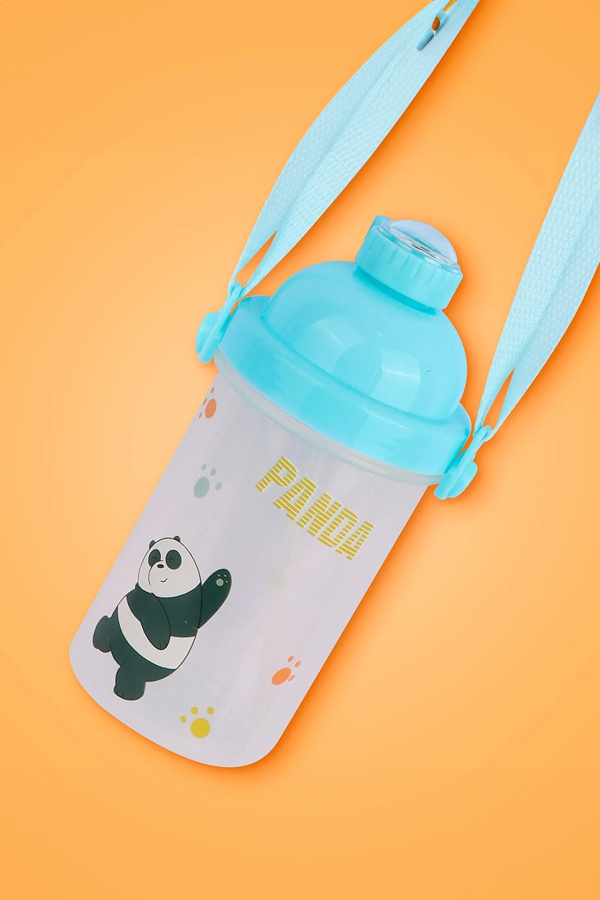 We Bare Bears Lisanslı Tutacaklı Plastik Şişe (500ml) - Panda
