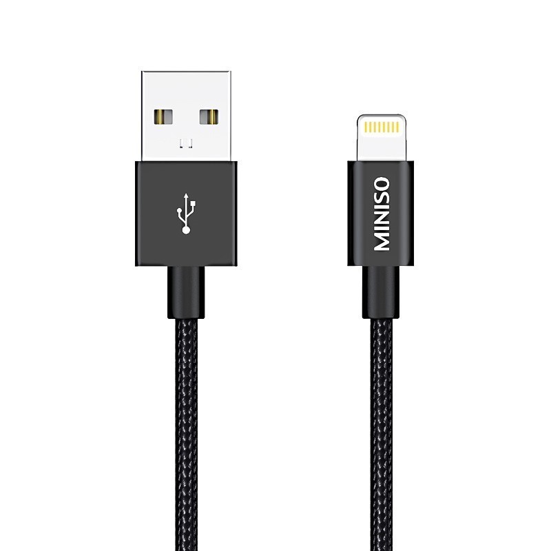 Apple Lightning USB Şarj Kablosu 2.4A Siyah
