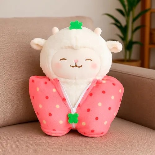 Kuzu Baa 28 cm Uyku Tulumlu Kuzu Peluş Oyuncak