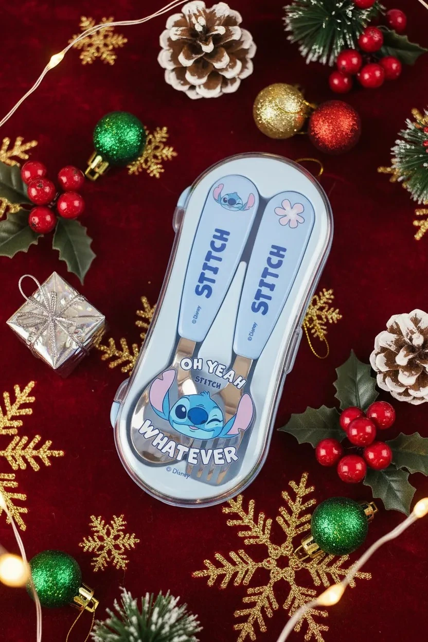 Disney Lilo&Stitch Lisanslı Çatal Kaşık Set (Çatal&Kaşık)