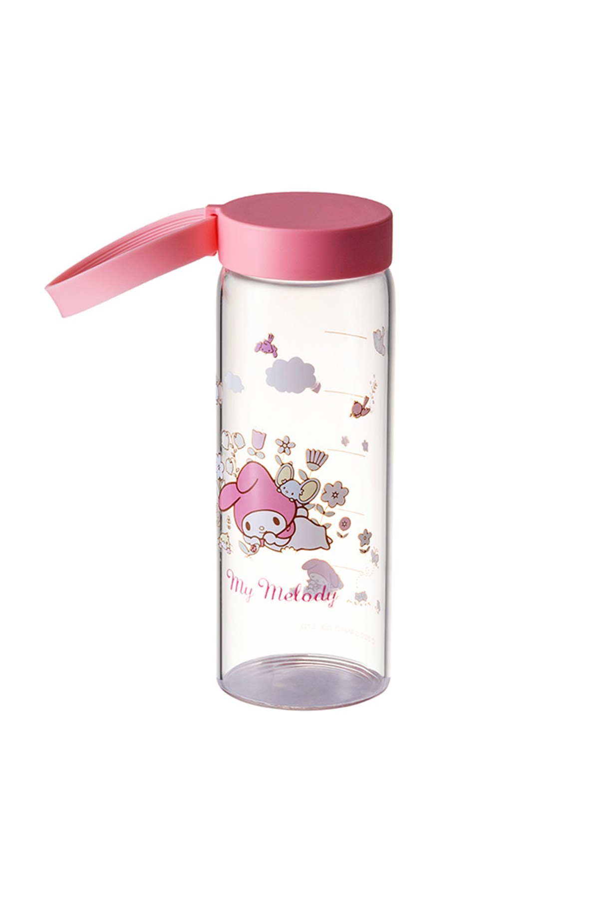 Sanrio Lisanslı Borosilikat Cam Şişe (340Ml) -   My Melody - Cinnamoroll - Pompompurin