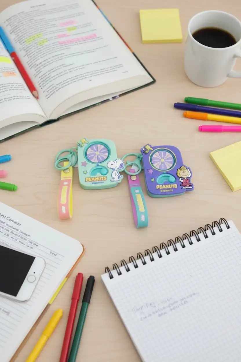 Snoopy Lisanslı Piyango Makinesi Figürlü Anahtarlık