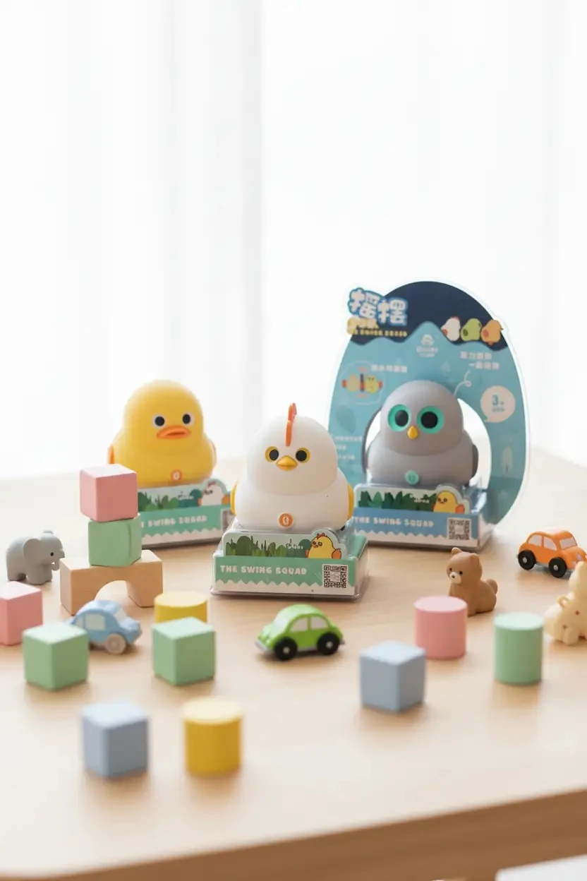 Miniso Lisanslı Pilli Kıpırdayan Oyuncak – Hareketli 3 Model 8 Cm