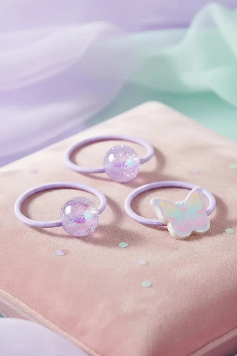 Miniso Lisanslı Eğlenceli Boncuk Detaylı Saç Tokası Seti – 3 Adet