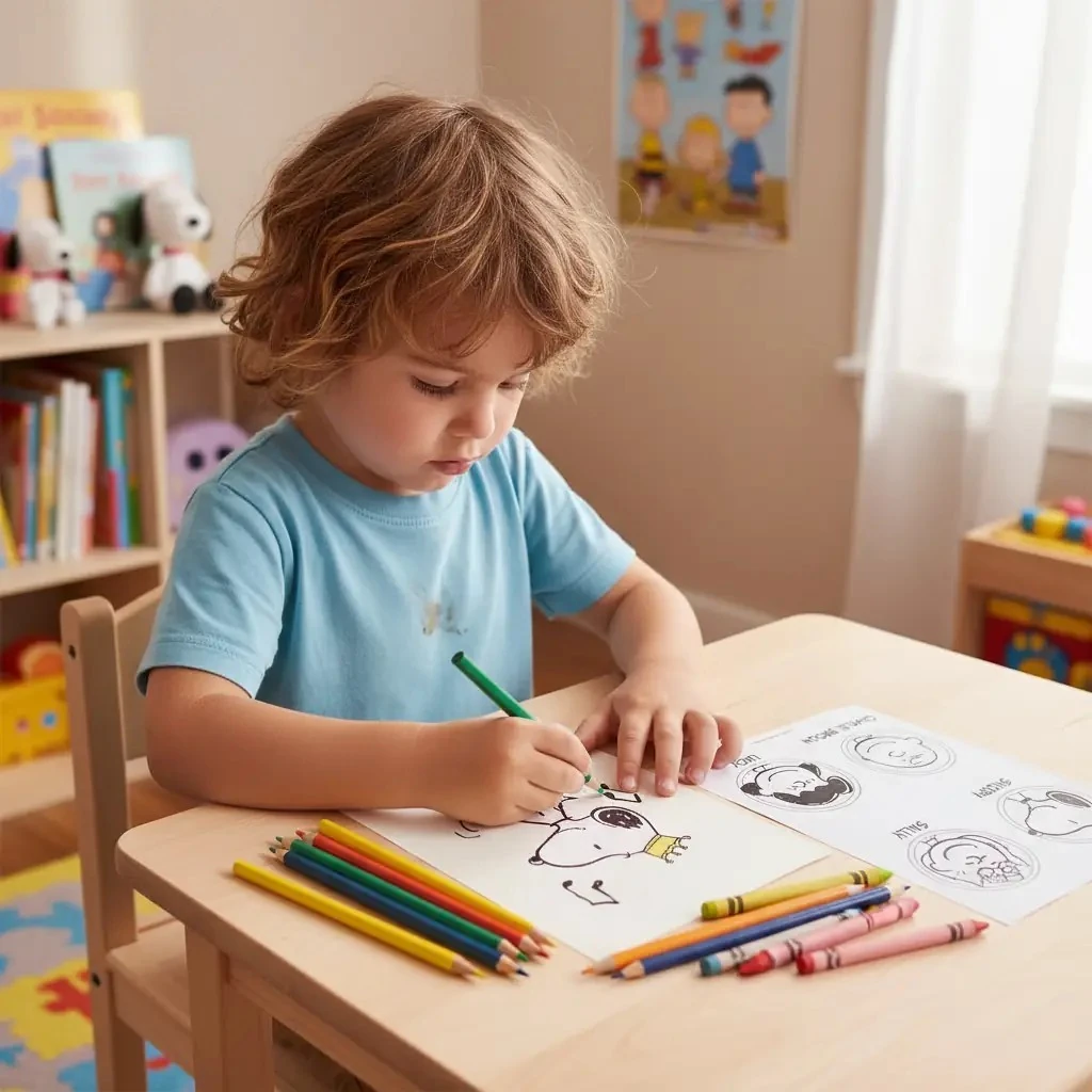 Snoopy Lisanslı Büyük Boy Boyama ve Aktivite Seti – Sticker Hediyeli