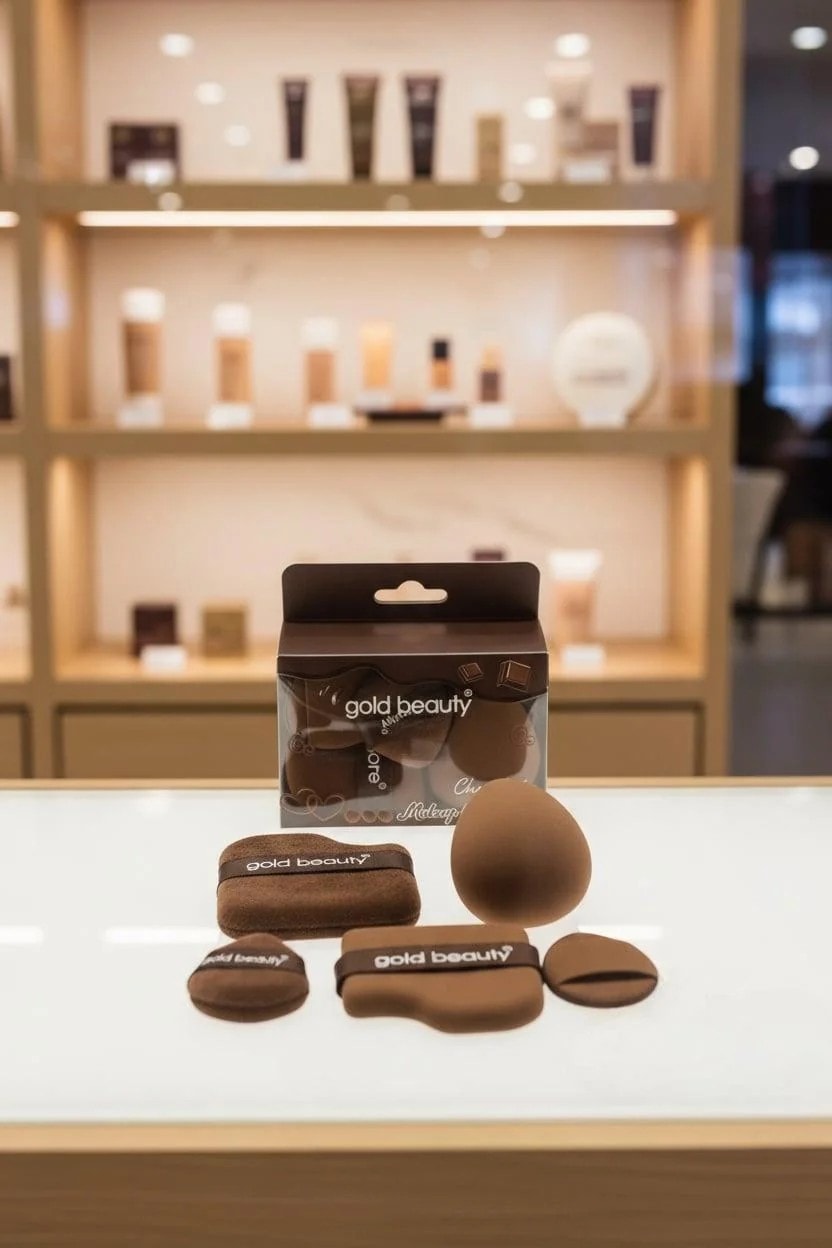 Çikolata Şekilli Makyaj Süngeri 5'li