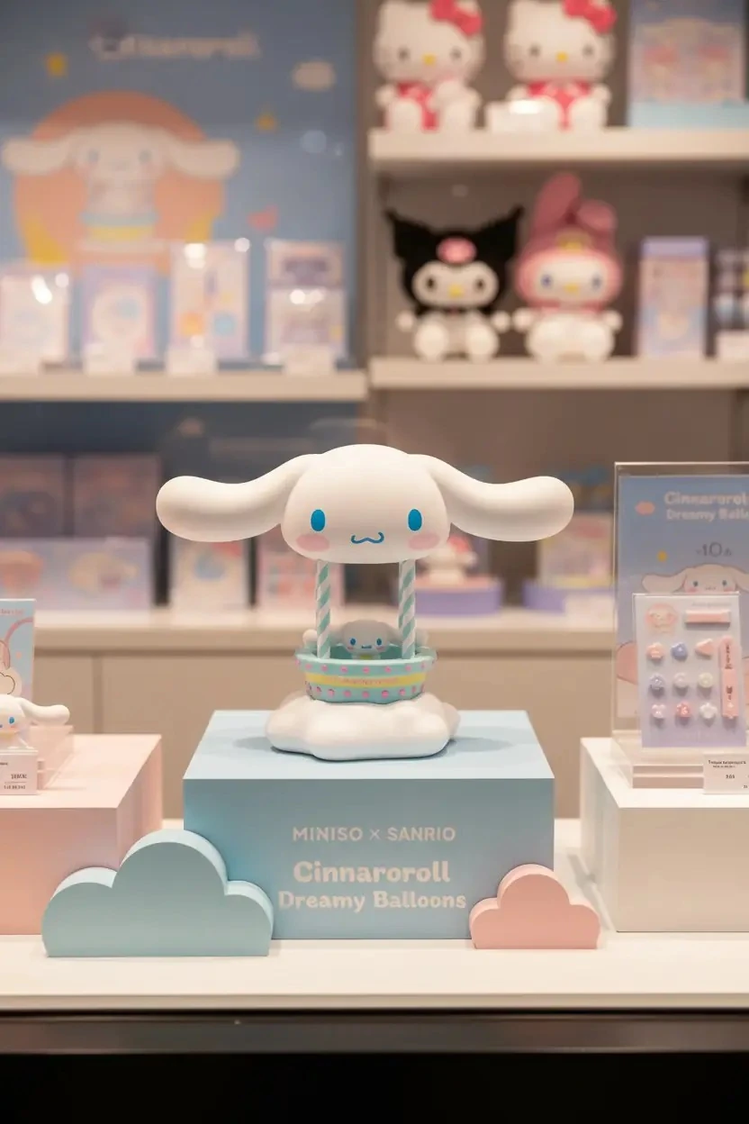 Sanrio Lisanslı Cinnamoroll Balon Serisi Dekoratif Aydınlatma