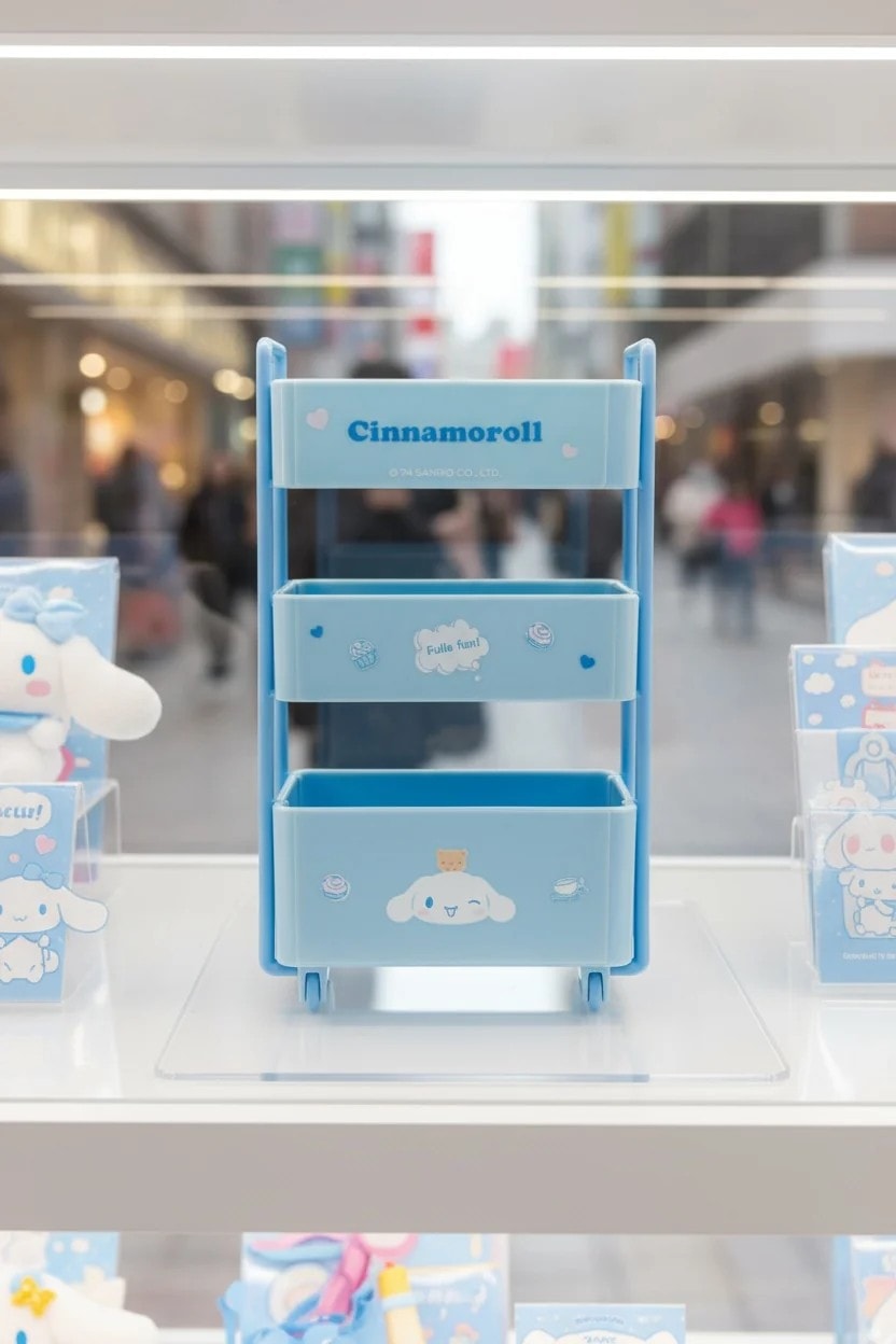 Sanrio Lisanslı Cinnamoroll Tekerlekli El Arabası