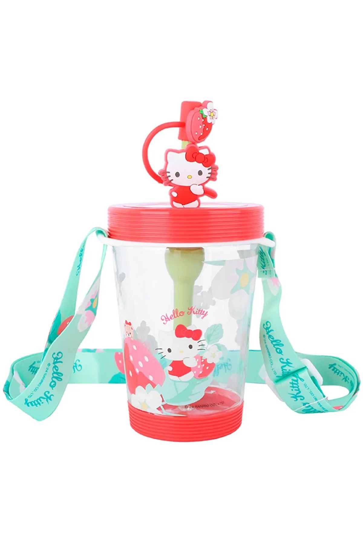 Sanrio Lisanslı Pipetli Plastik Bardak (535ml) - Hello Kitty