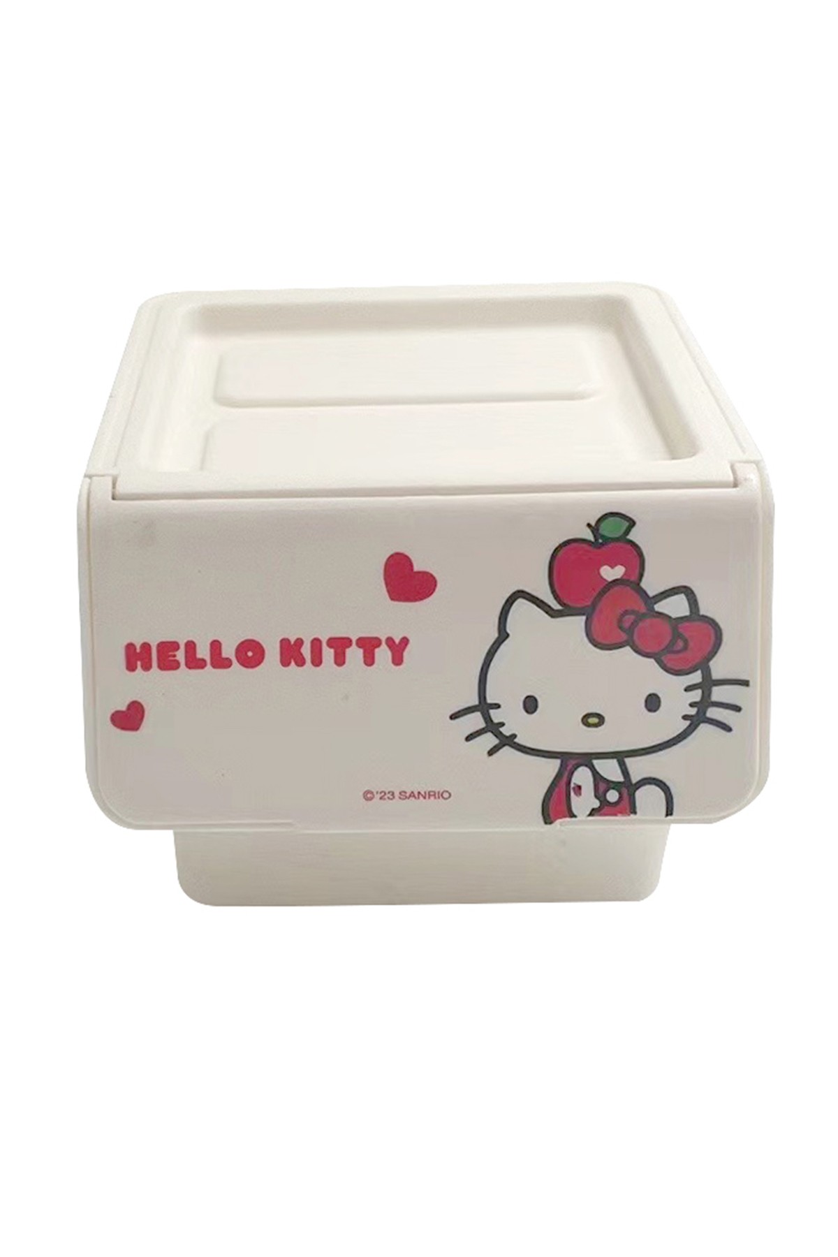 Sanrio Lisanslı Hello Kitty Elma Koleksiyonu Saklama Kutusu