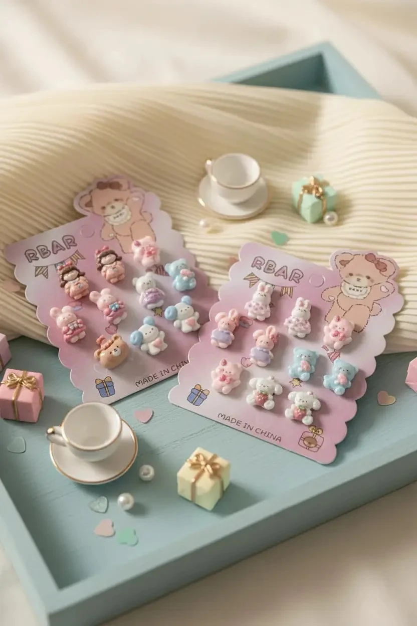 Karışık Figürlü Çocuk Saç Lastiği – Renkli Ve Neşeli Set