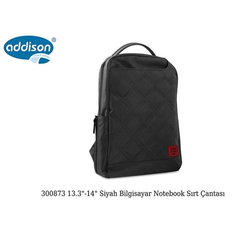 Siyah Addison 300873 Notebook Sırt Çantası Bilgisayar 13.3"/14"