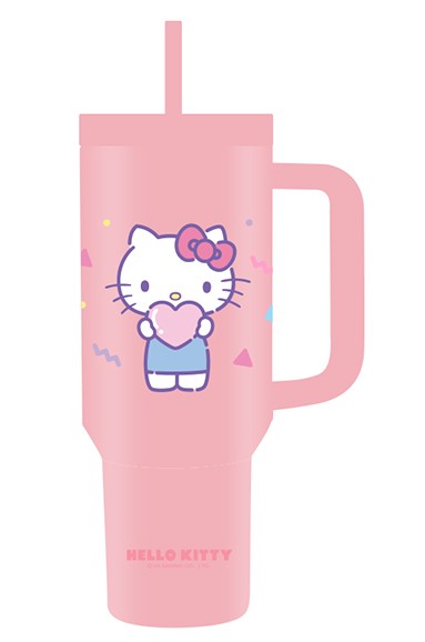 Sanrio Lisanslı Pipetli Çift Cidarlı Termos 1200 ml - Hello Kitty