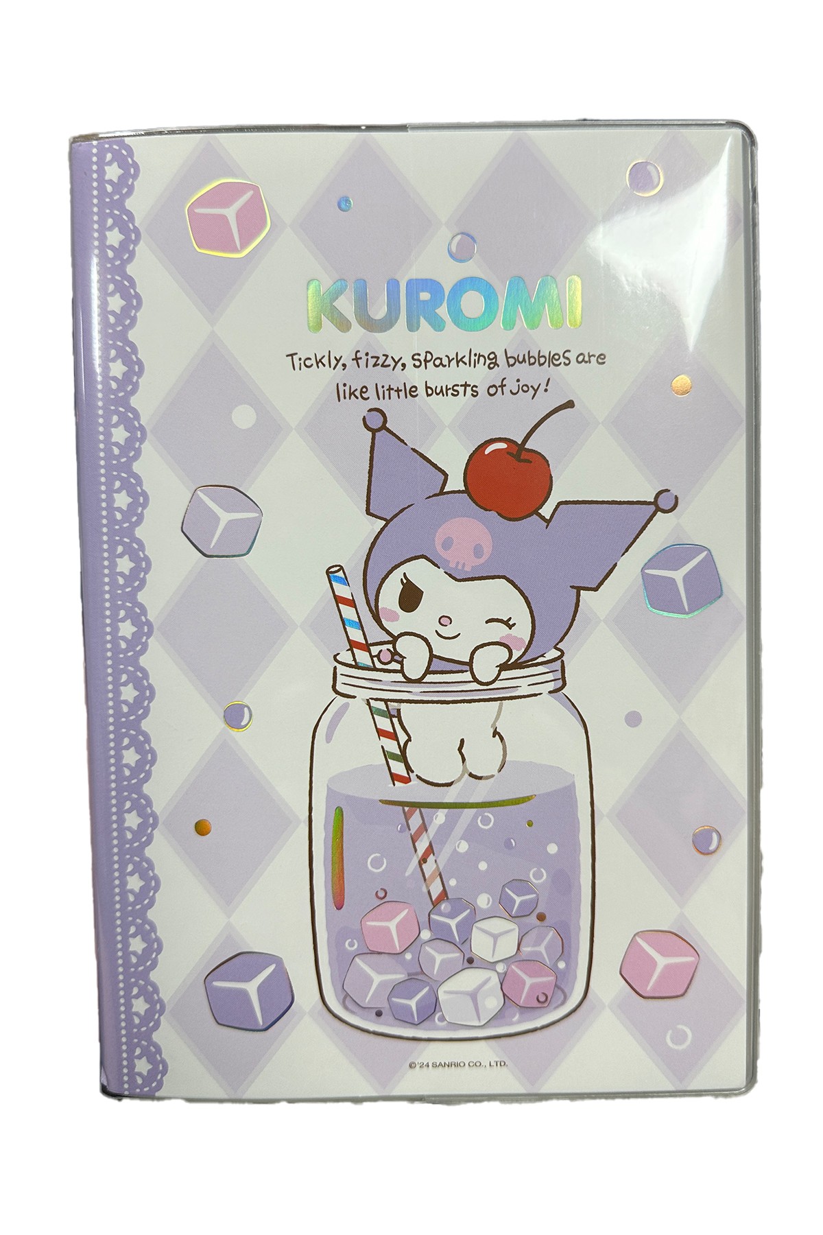 Sanrio Lisanslı Renkli Yaz Serisi Kapaklı A5 Not Defteri - Kuromi