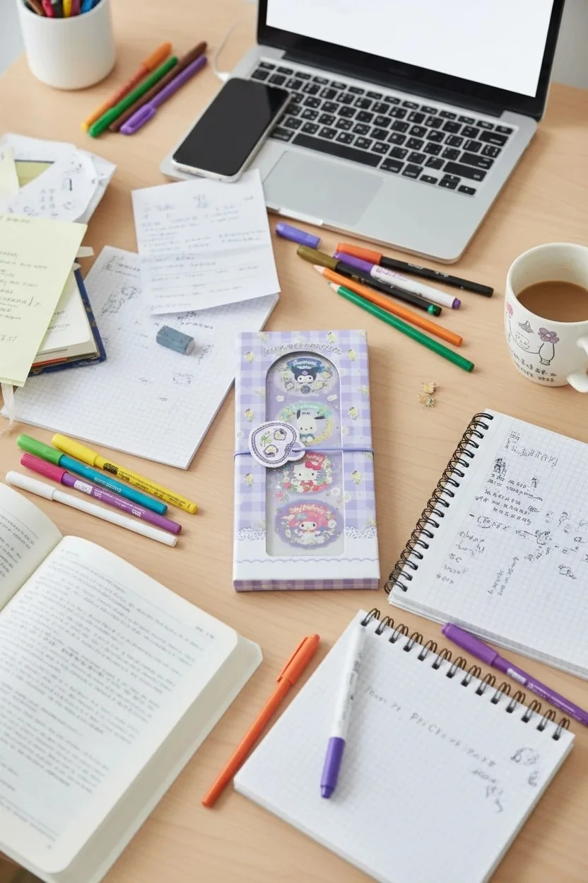 Sanrio Lisanslı Sert Kapak Not Defteri (80 Yaprak) - Mor