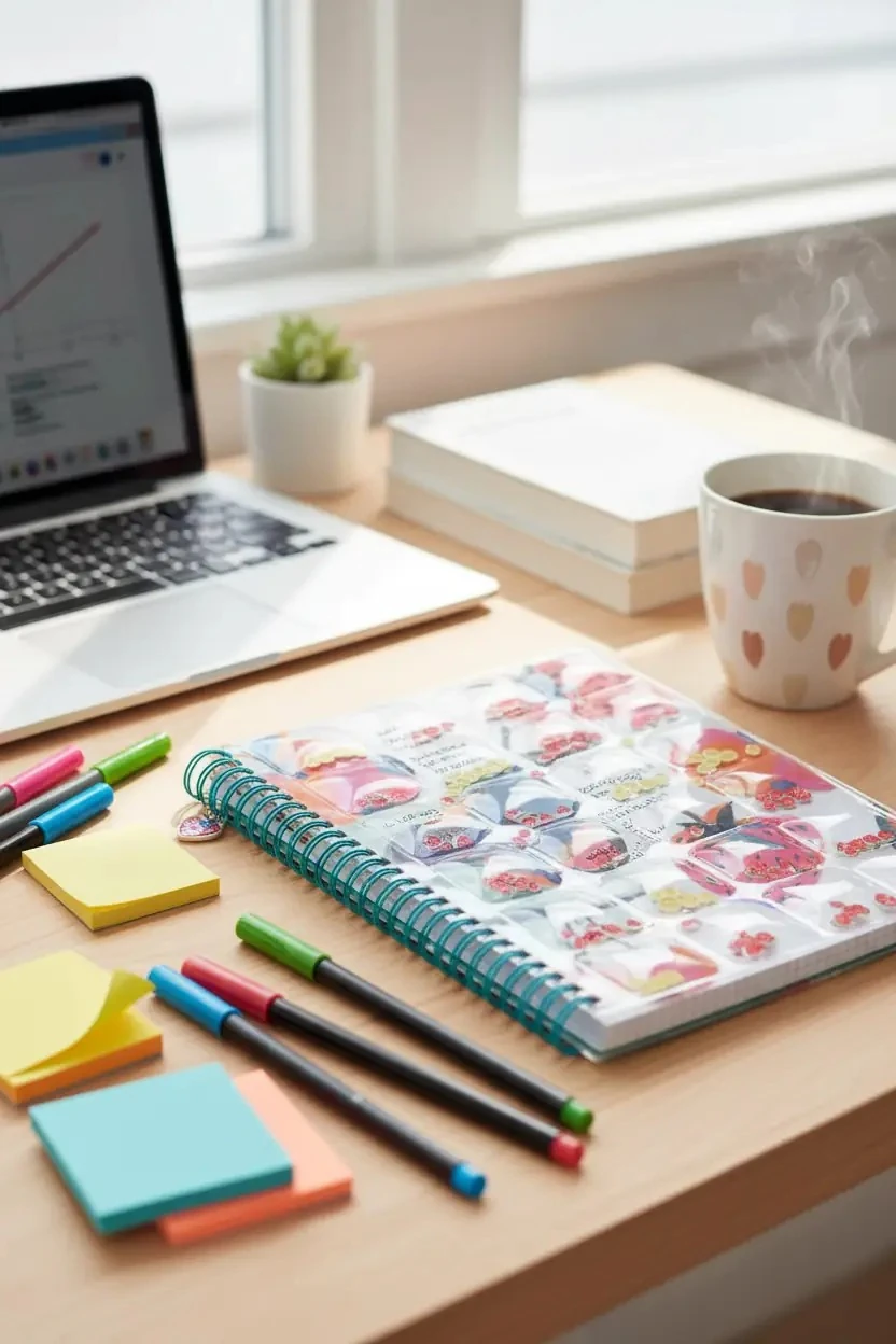 Miniso Lisanslı Yaz Renkleri Serisi Hava Dolgulu Telli Defter 80 Yaprak Tropikal Desenli A5