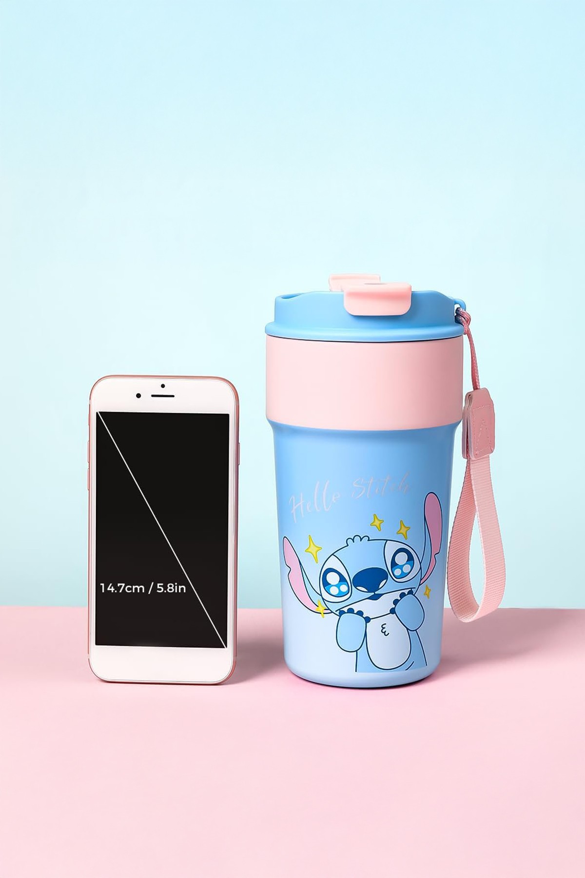 Disney Lilo&Stitch Lisanslı Parti Serisi Termos 500 ml (Stitch)