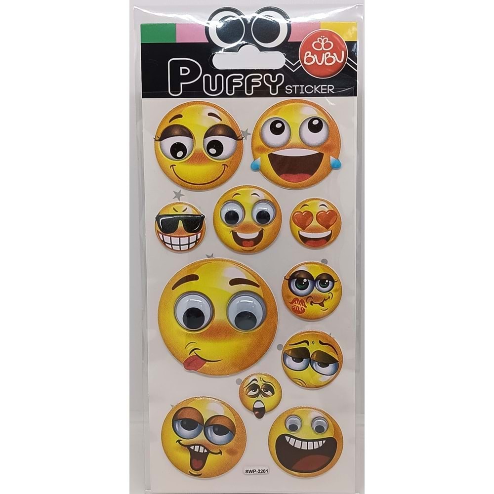 Bu-Bu Puffy Oynar Gözlü Emoji Sticker