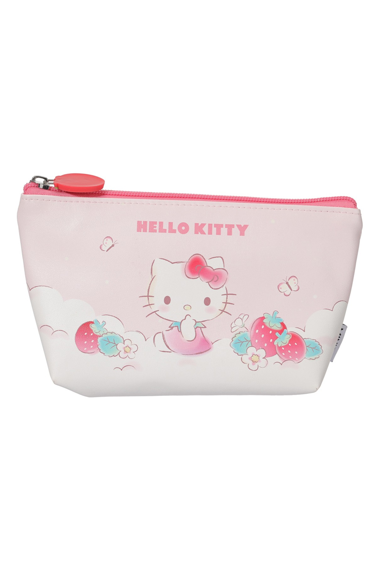 Sanrio Lisanslı Çilek Serisi Kozmetik Çantası - Hello Kitty