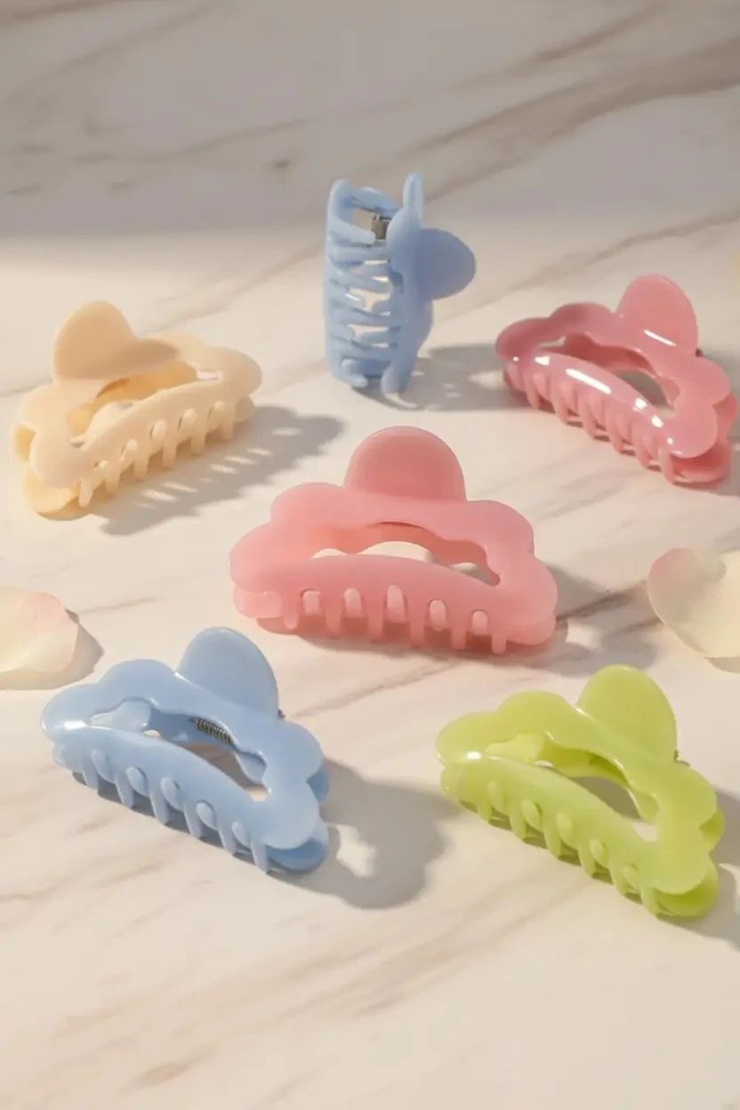Miniso Lisanslı Renkli Selüloz Asetat Saç Klipsi